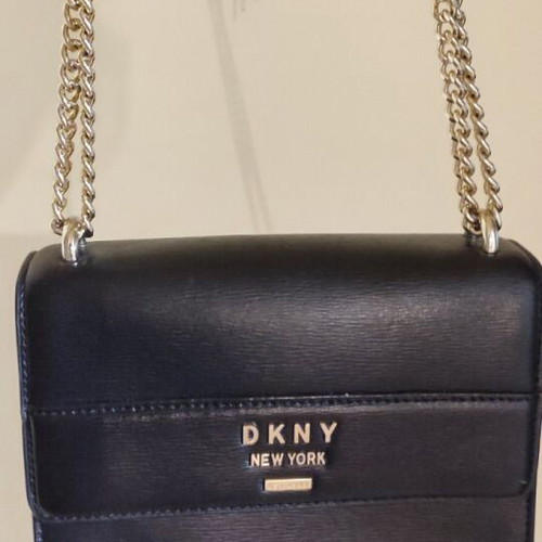 DKNY leather crossbody bag like new, black