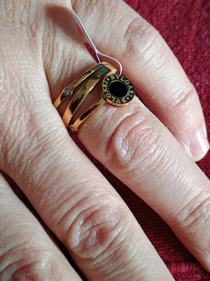 Δαχτυλίδι νούμερο 6 από ανοξείδωτο ατσάλι καινούργιο, μαύρο