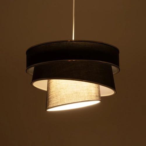 Globostar modern pendant ceiling light with 1 x E27 socket gray & silver new