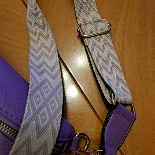 Banana crossbody bag like new, purple