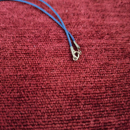Women's necklace with Konstantinato pendant used, blue and gold