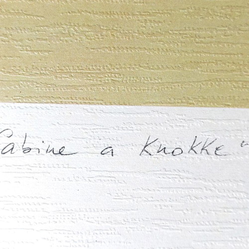 Cabine à Knokke lithograph by Vittorio Stoppa 1986, like new