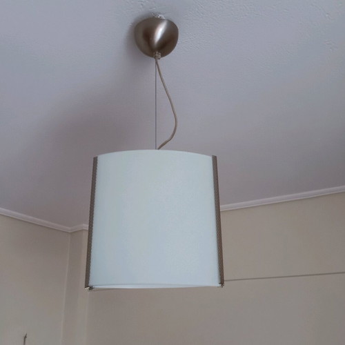 Pendant light inox and sandblasted like new