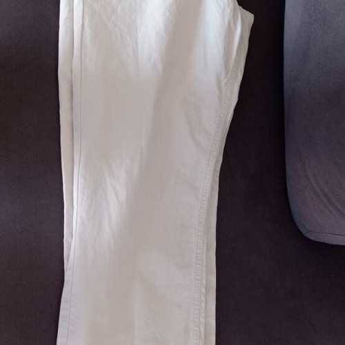 Men's pants like new, lightweight fabric, beige, size W34
