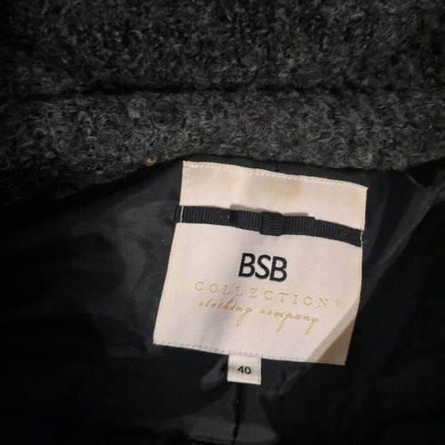 BSB knitted coat like new, dark gray, sizes L-XL
