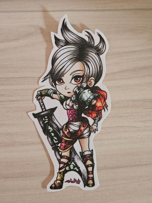 League of Legends Riven handmade sticker made to order