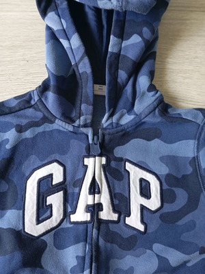 babyGap Logo Zip Hoodie with Blue Camo, 5 years