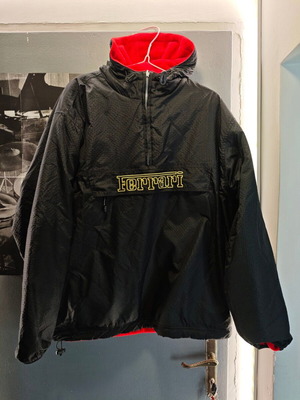 Ferrari F1 original double face fleece jacket, black red, L-XL