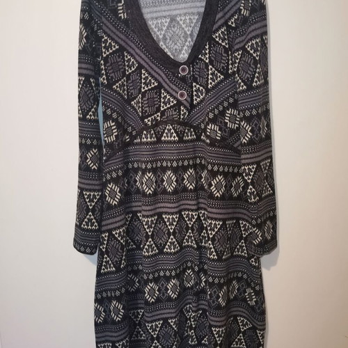 Attrattivo knitted dress with ethnic pattern size M like new