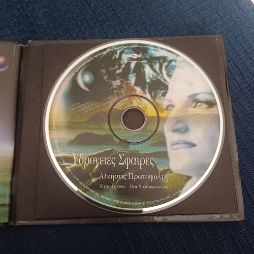 Υδρόγειες σφαίρες Άλκηστις Πρωτοψάλτη CD album digipack σαν καινούργιο, έντεχνο