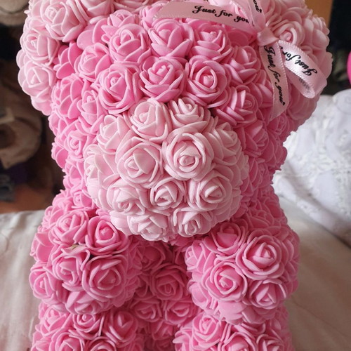 Rose bear made of artificial roses new