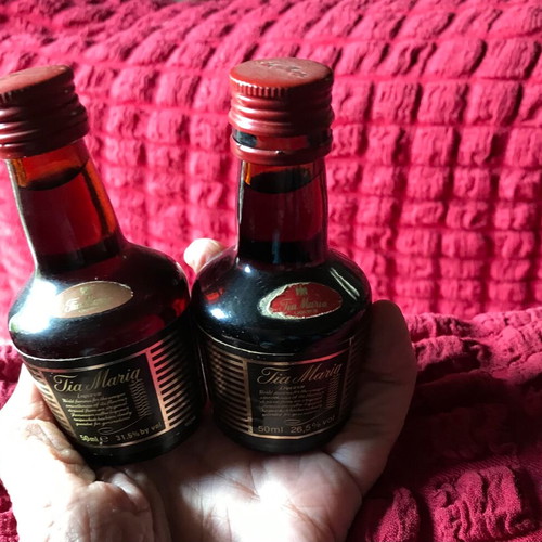 Drambuie and Tia Maria collectible miniatures new, set of 3