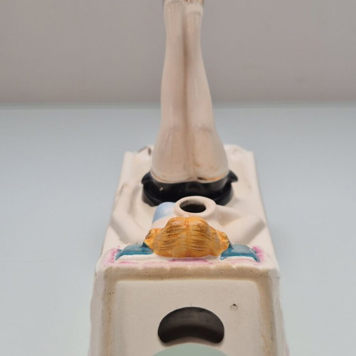 Takito Company Naughty Nodder Vintage Porcelain Pin-up Ashtray