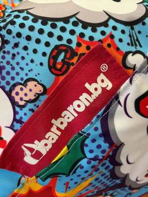 Barbaron pop art beanbag pouf like new