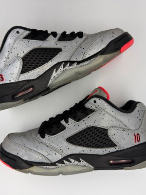 Jordan 5 Retro Low Neymar (GS) sneakers used, size 35.5, black and grey
