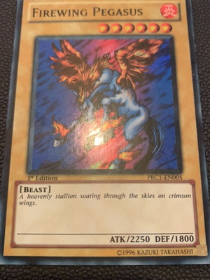 Firewing Pegasus Yu-Gi-Oh! card like new, vintage