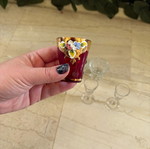 Σετ 9 σφηνάκια σαν καινούργιο, διάφορα σχέδια