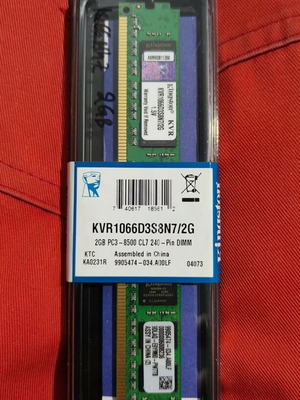 Kingston KVR1066D3S8N7/2G DDR3 SDRAM 2GB new