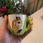 Mug like new with giraffe design