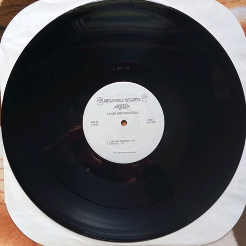 Anthrax Armed And Dangerous 1985 EP vinyl record like new
