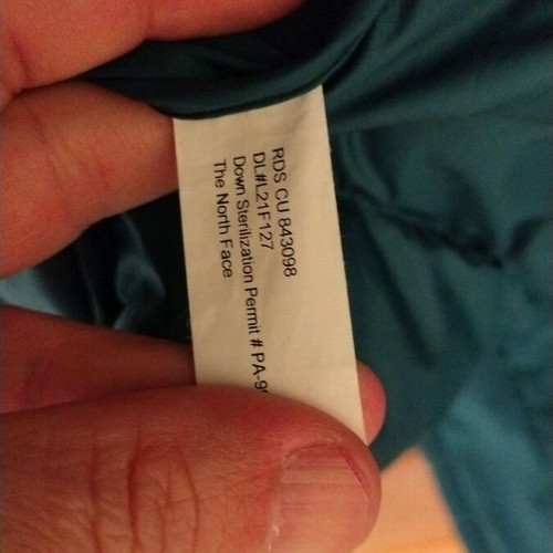 The North Face puffer jacket 550 like new, petrol dark blue
