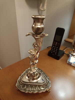 Silver-plated candlestick like new