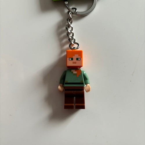 Lego Minecraft Alex keychain new