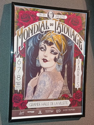 Art Print A4 with Black Frame New