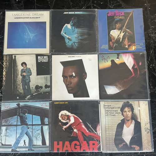 Rock and pop records collection