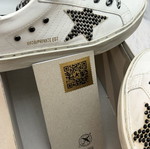 Golden Goose Hi Star leather trainers like new, size 39, white