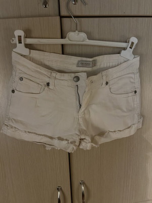 Pink Woman shorts size M 38 10 like new, white, low waist