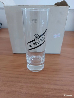 Σετ ποτήρια Schweppes καινούργια, 5 τεμάχια