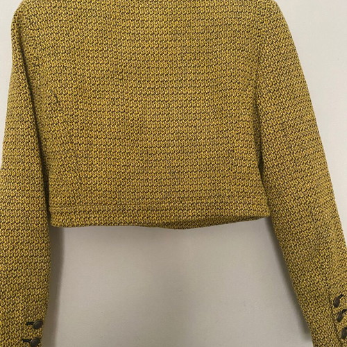 Zara crop jacket used, size M, yellow