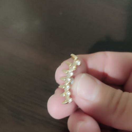 Earrings set of 5 pairs like new, gold color