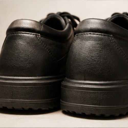 Unichel black leather shoes with laces, size 41