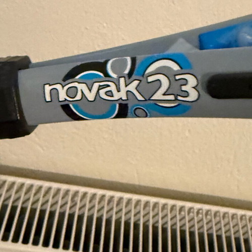 Novak 23 Head tennis racket used, junior