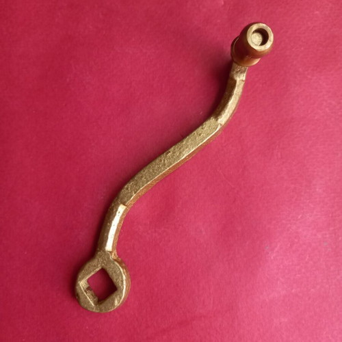 Brass key for old grinding mill
