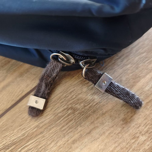 Tommy Hilfiger shoulder bag used, blue and brown