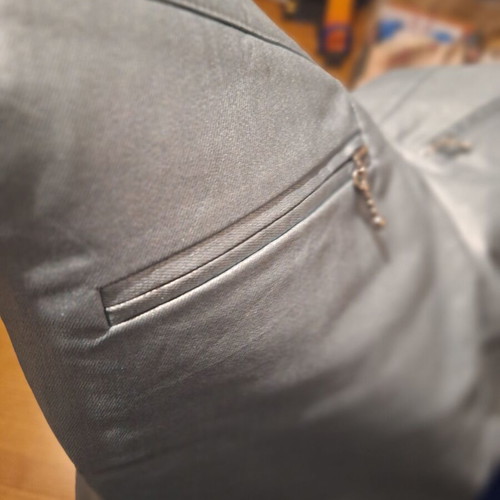 H&M skirt XL blue waxed look like new