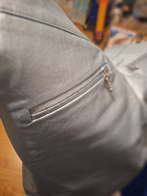 H&M skirt XL blue waxed look like new