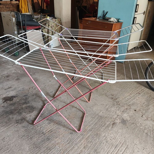 Folding clothes drying racks used, pack of 3 pieces