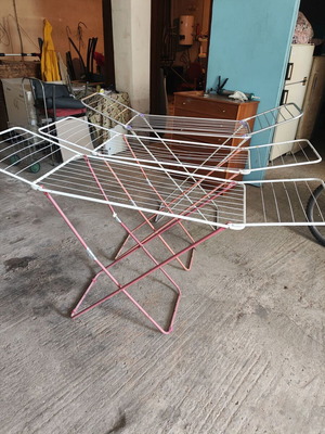 Folding clothes drying racks used, pack of 3 pieces