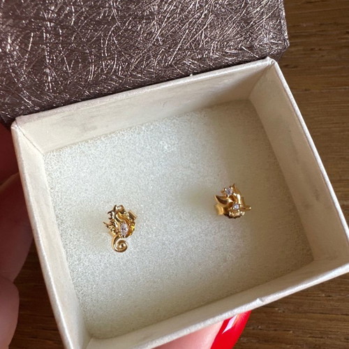 Thomas Sabo earrings set new, gold plated