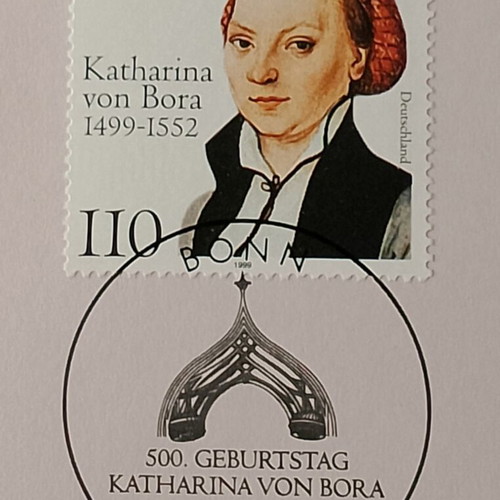 German stamp 1999 with Bonn first day cover