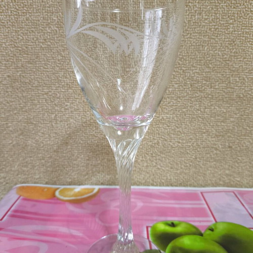 Set of 3 Crystal Water Glasses New with Unique Designs