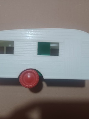 Vintage plastic toy caravan used