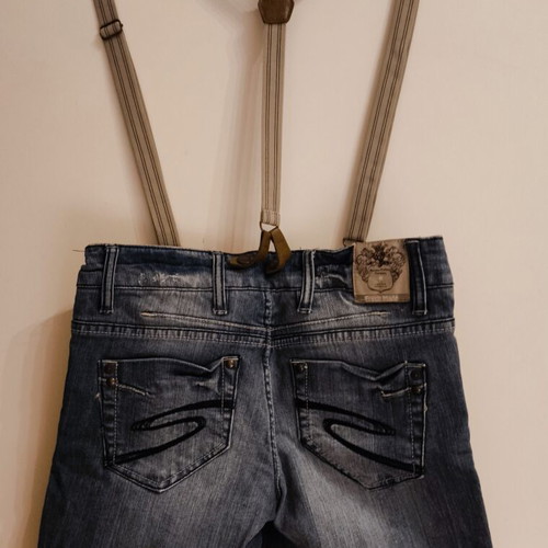 Shorts with detachable straps Fresh new, blue, size XS