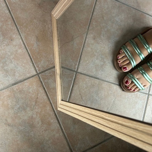 Green sandals used, size 39
