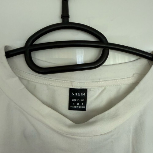 Shein lace t-shirt like new, black and white, size S