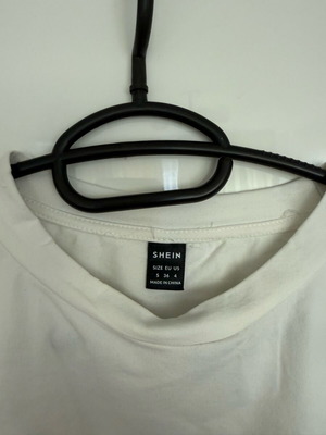 Shein lace t-shirt like new, black and white, size S
